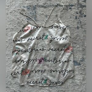 Victoria’s Secret Small white silk camisole pj top size Small